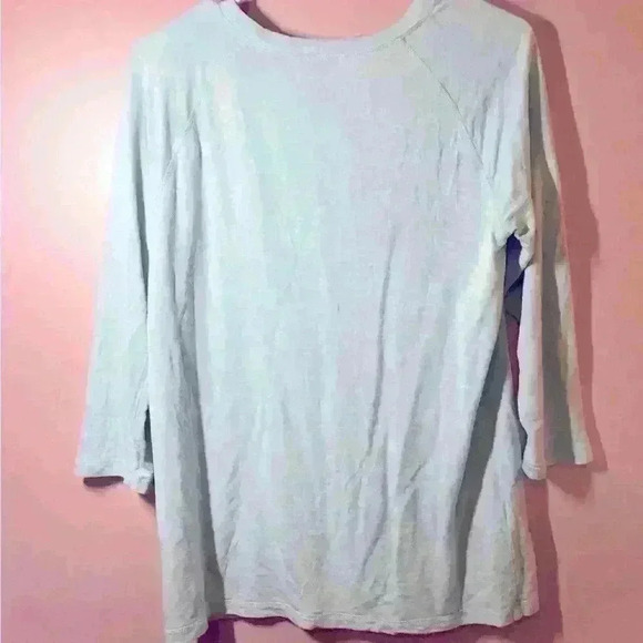 Eddie Bauer sleeve light green T-Shirt - Picture 2 of 3